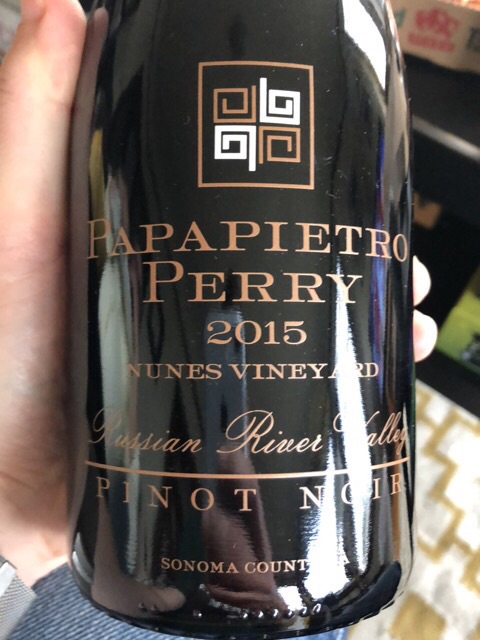 Papapietro Perry, Nunes Vineyard Pinot Noir, Russian River Valley