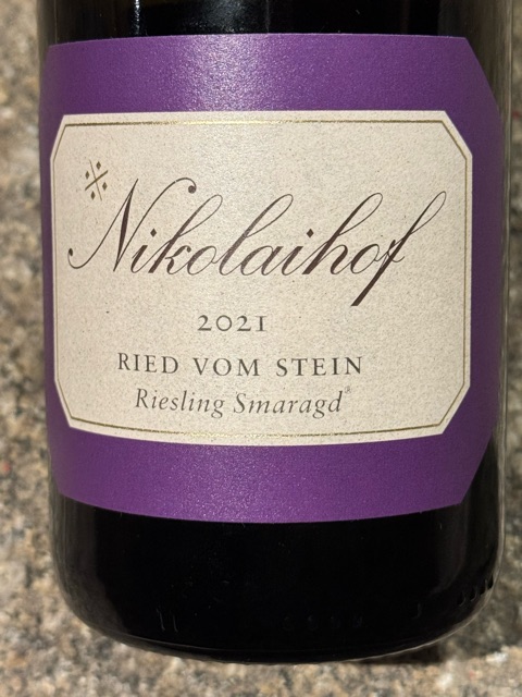 Nikolaihof, Steinriesler Riesling, Wachau