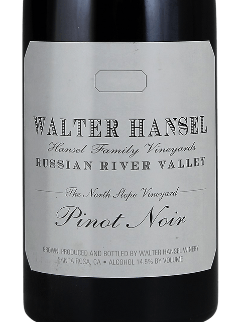 Walter Hansel, The North Slope Pinot Noir, Russian River Valley