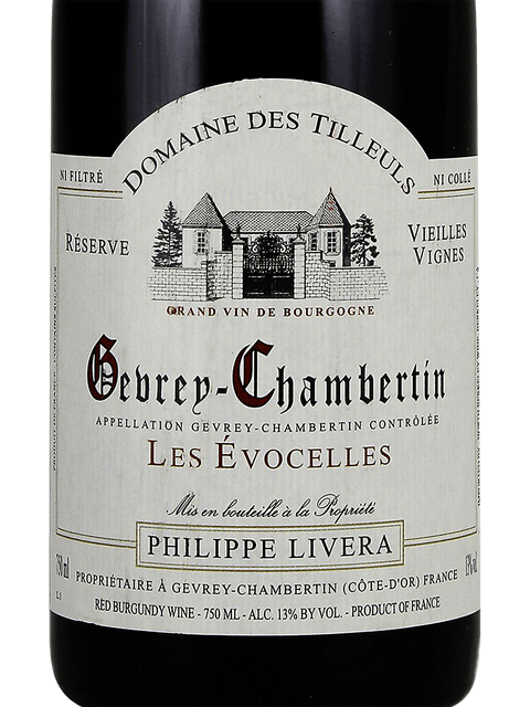 Philippe Livera (Tilleuls), Gevrey-Chambertin, Les Champs Perriers Reserve Vieilles Vignes