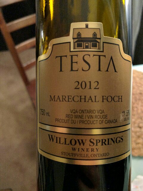 Willow Springs Winery, Moraine White, Ontario