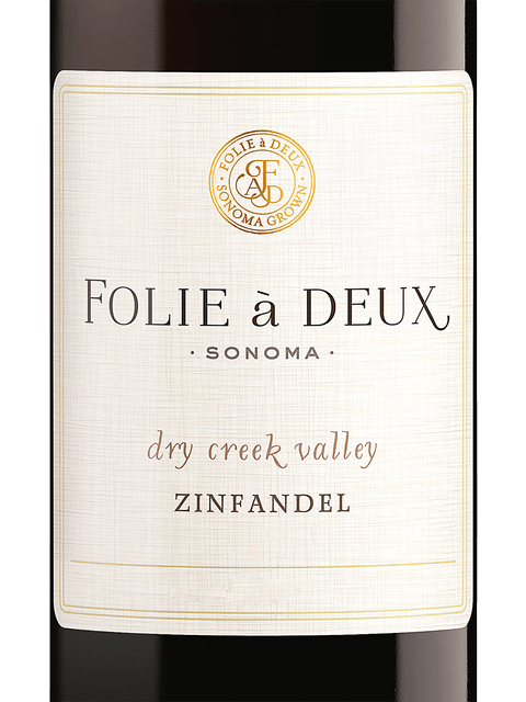 Folie a Deux, Zinfandel, Dry Creek Valley