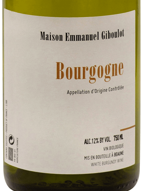 Emmanuel Giboulot, Bourgogne, Blanc