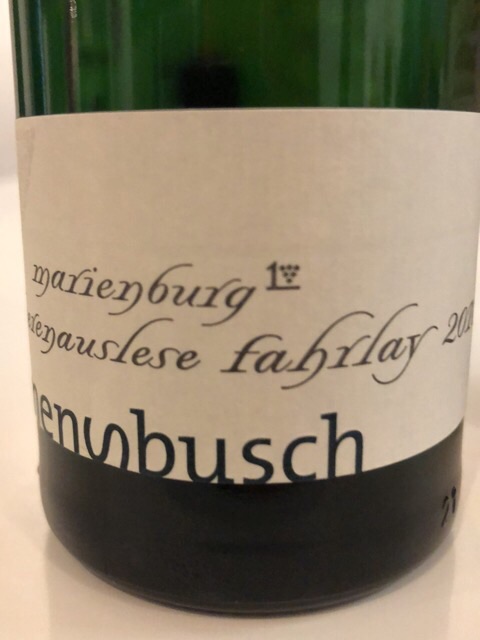 Clemens Busch, Marienburg Fahrlay Riesling Beerenauslese, Mosel