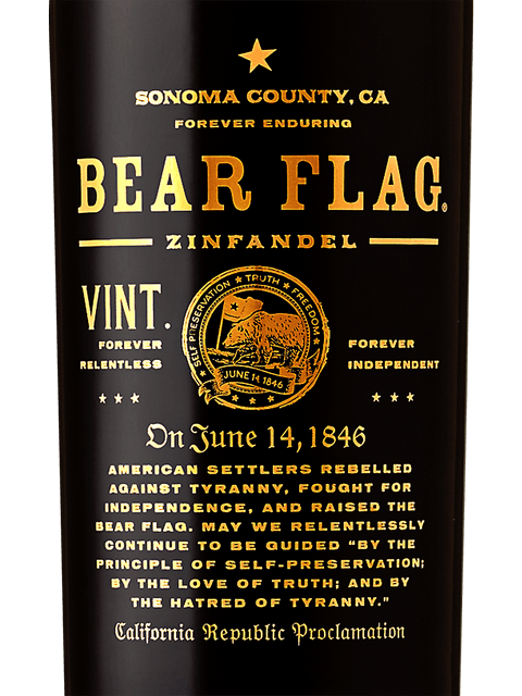 Bear Flag, Zinfandel, Sonoma County