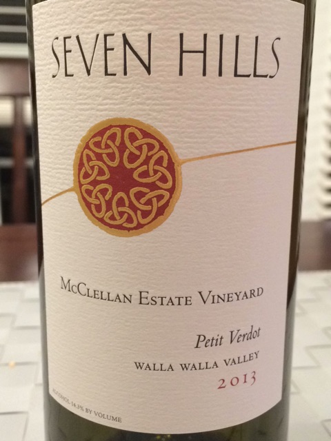 Seven Hills, McClellan Estate Vineyard Petit Verdot, Walla Walla Valley