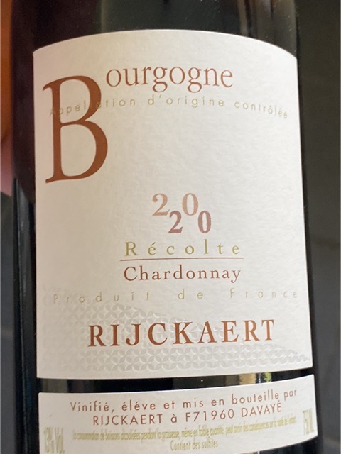 Rijckaert, Arbois, Chardonnay