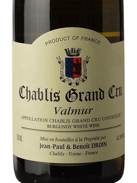 Jean-Paul & Benoit Droin, Chablis Grand Cru, Valmur