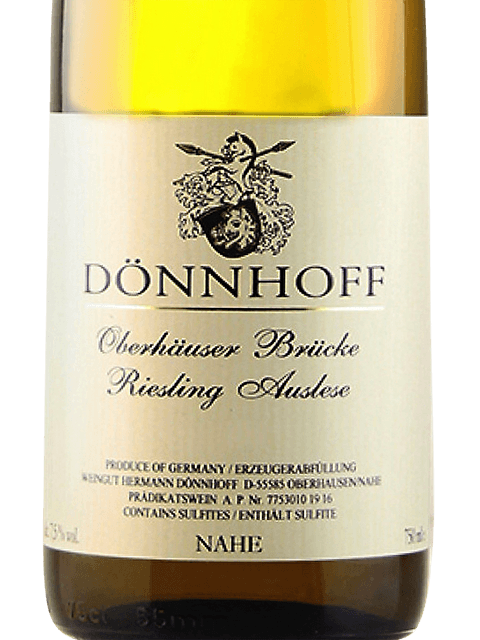 Donnhoff, Oberhauser Brucke Riesling Auslese Nr38, Nahe