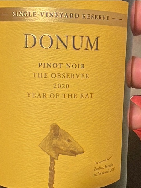 Donum, The Observer Pinot Noir, Anderson Valley