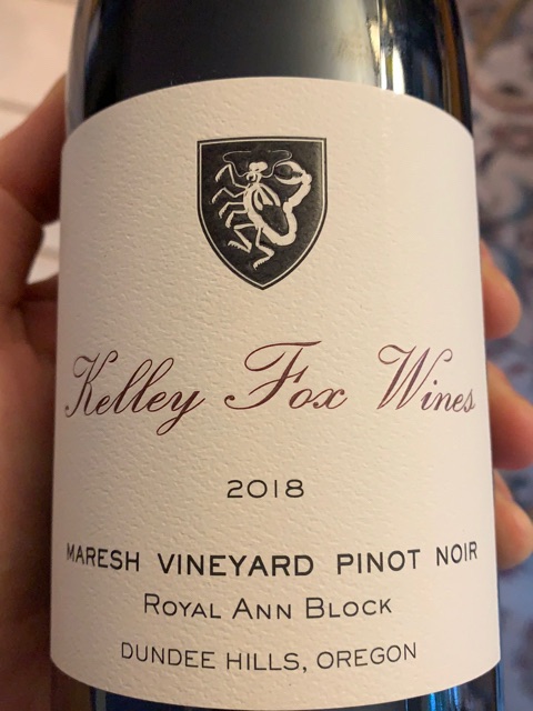 Kelley Fox, Maresh Vineyard Royal Ann Block Pinot Noir, Dundee Hills