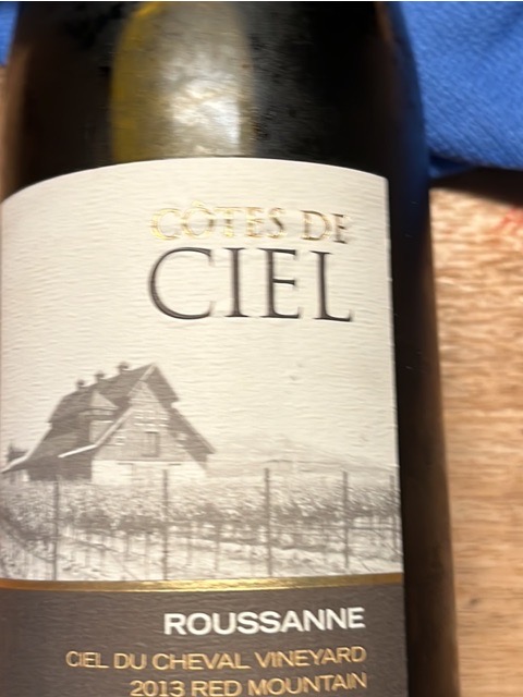 Cotes de Ciel, Ciel du Cheval Vineyard Roussanne, Columbia Valley