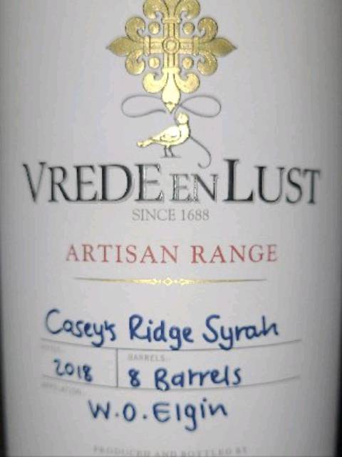 Vrede en Lust, Artisan Range Chardonnay, Elgin