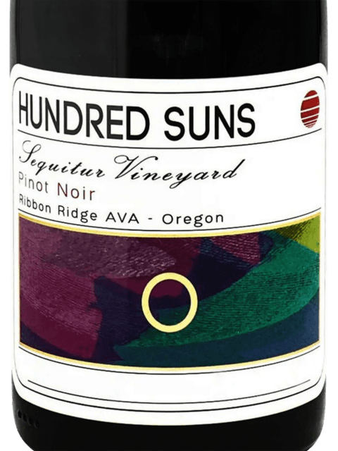 Hundred Suns, Sequitur Vineyard Pinot Noir, Ribbon Ridge