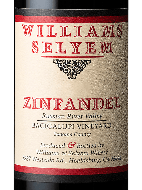 Williams Selyem, Zinfandel Bacigalupi Vineyard, Russian River Valley