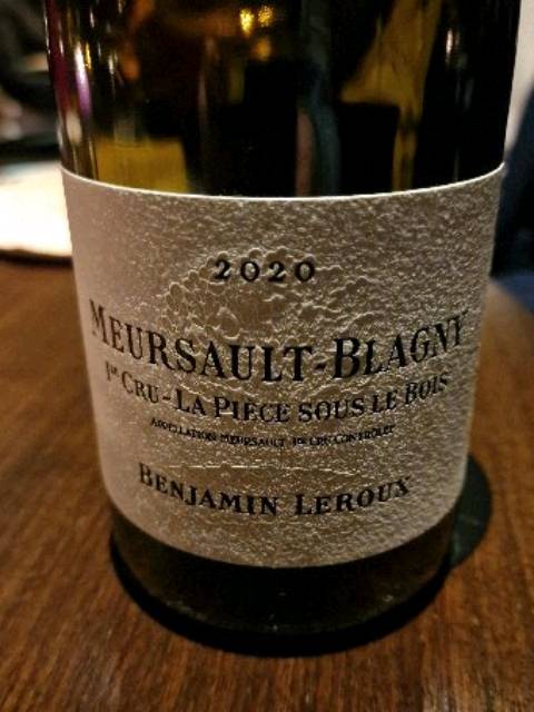 Benjamin Leroux, Meursault Premier Cru, Santenots
