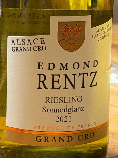 Edmond Rentz, Prestige Riesling Vendanges Tardives Grand Cru, Alsace