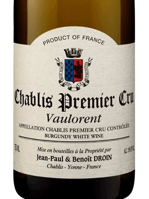 Jean-Paul & Benoit Droin, Chablis Premier Cru, Vaulorent