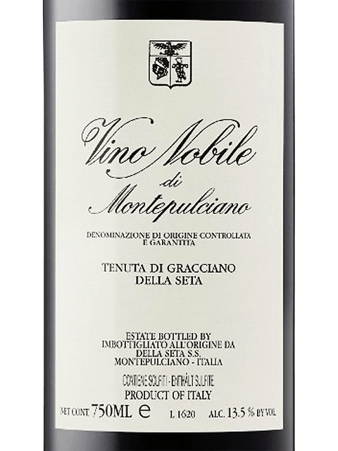 Tenuta di Gracciano della Seta, Vino Nobile di Montepulciano