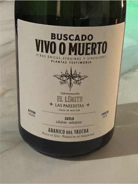 Buscado Vivo o Muerto, El Limite Las Pareditas Tinto