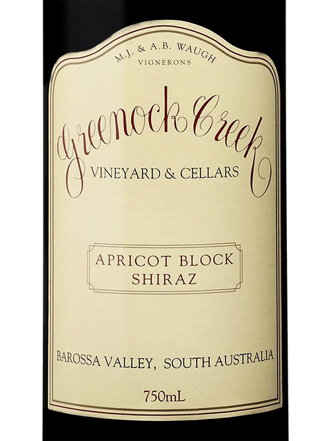 Greenock Creek, Caseys Block Shiraz, Barossa Valley