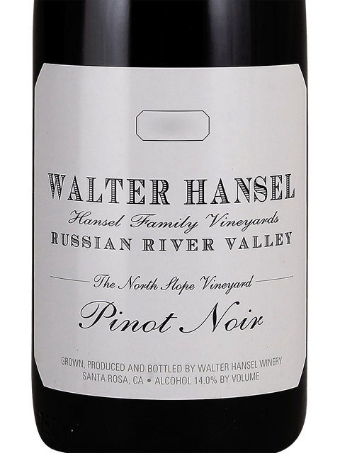 Walter Hansel, The South Slope Vineyard Pinot Noir, Russian River Valley