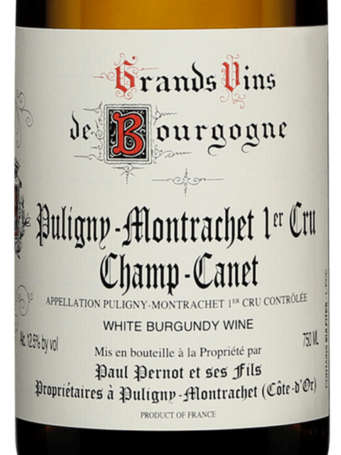 Paul Pernot, Puligny-Montrachet Premier Cru, Champ Canet