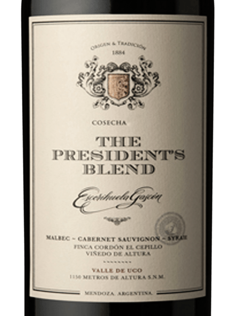 Escorihuela Gascon, Presidents Blend Tinto, Mendoza