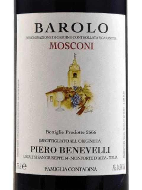 Piero Benevelli, Barolo, Mosconi