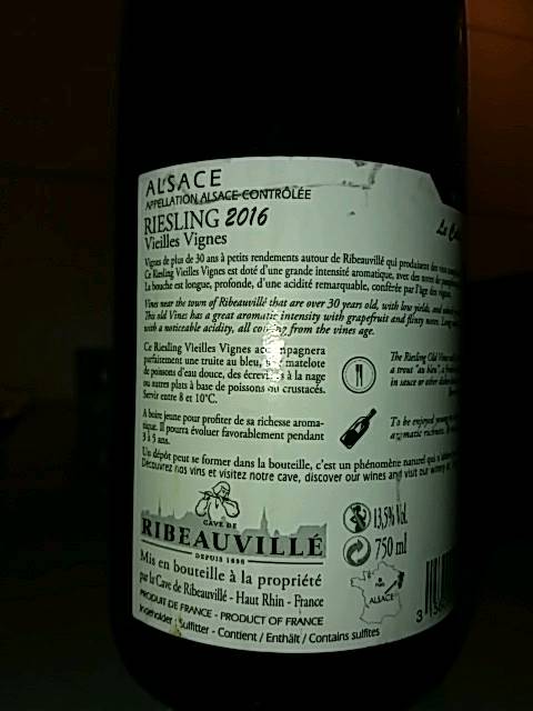 Cave de Ribeauville, Pinot Noir Vieilles Vignes, Alsace