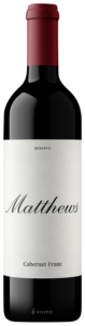 Matthews, Reserve Cabernet Franc, Columbia Valley