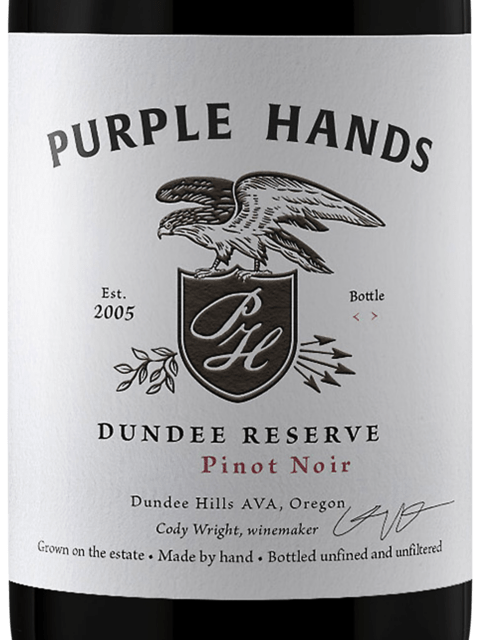 Purple Hands, Wichmann Vineyard Pinot Noir, Dundee Hills