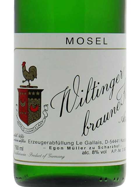 Egon Muller, Wiltinger Braune Kupp Riesling Beerenauslese, Mosel