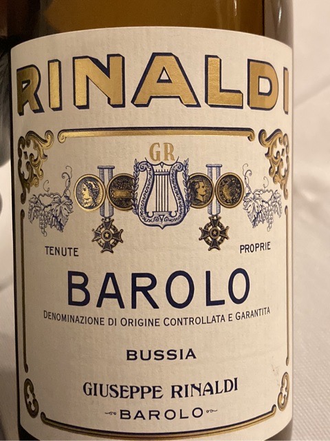 Giuseppe Rinaldi, Barolo, Bussia