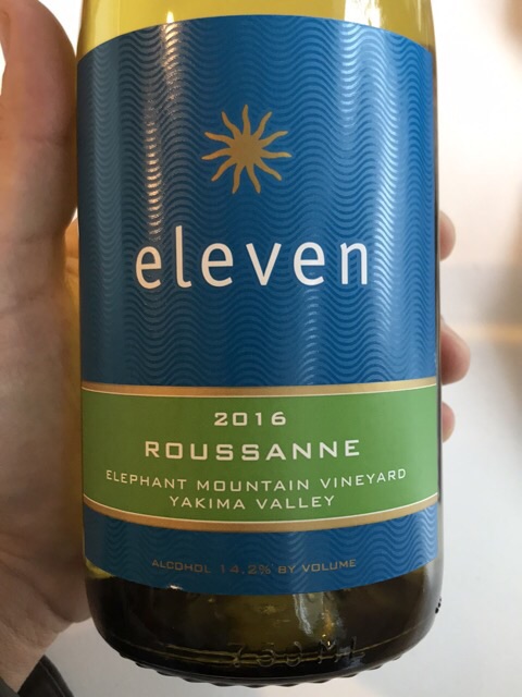 Eleven, Elephant Mountain Vineyard Roussanne, Yakima Valley