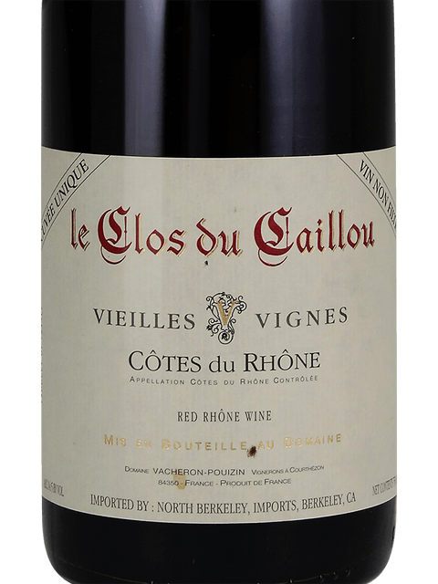 Cailloux, Grenache Vieilles Vignes, VdF