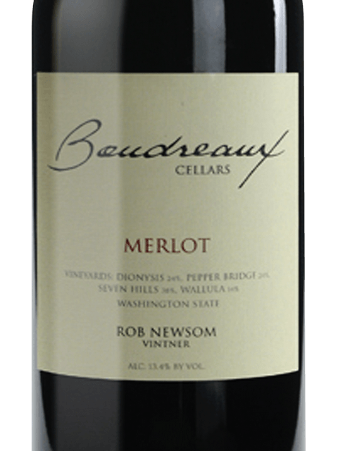 Boudreaux Cellars, Merlot, Washington