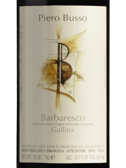 Piero Busso, Barbaresco, Gallina Viti Vecchie