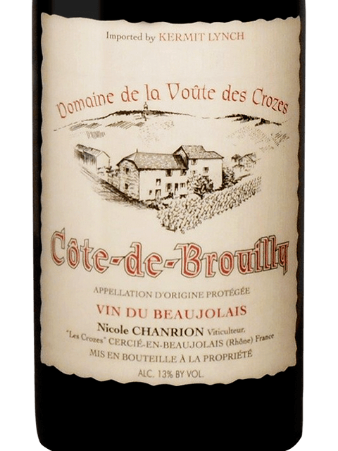 Voute Crozes/Nicole Chanrion, Cote de Brouilly