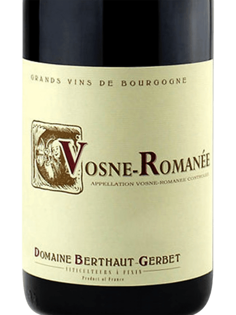 Domaine Berthaut-Gerbet, Vosne-Romanee, Aux Reas