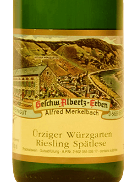 Alfred Merkelbach, Urziger Wurzgarten Riesling Spatlese Nr8, Mosel