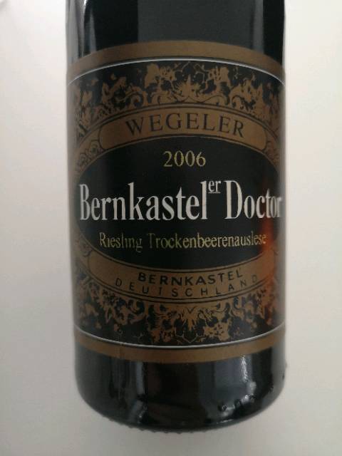 Weinguter Wegeler, Bernkasteler Doctor Riesling Spatlese, Mosel