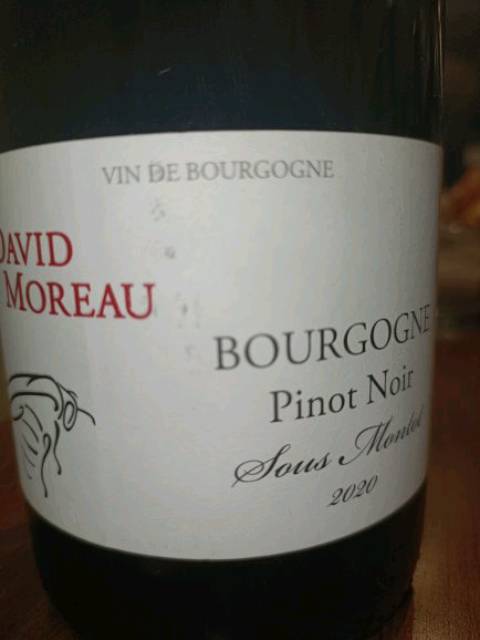 David Moreau, Bourgogne, Pinot Noir