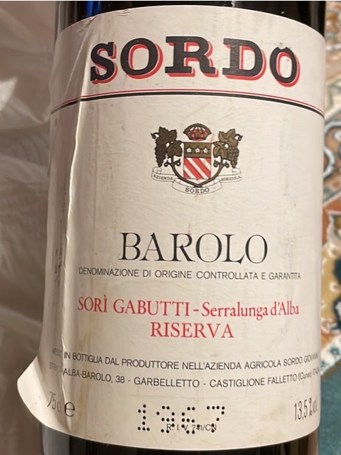 Giovanni Sordo, Barolo, Gabutti