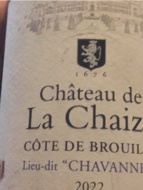 Chateau de La Chaize, Brouilly, Les Deux Amis