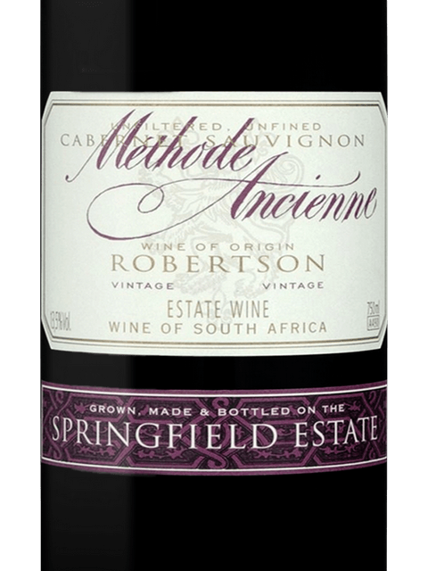 Springfield Estate, Methode Ancienne Cabernet Sauvignon, Robertson
