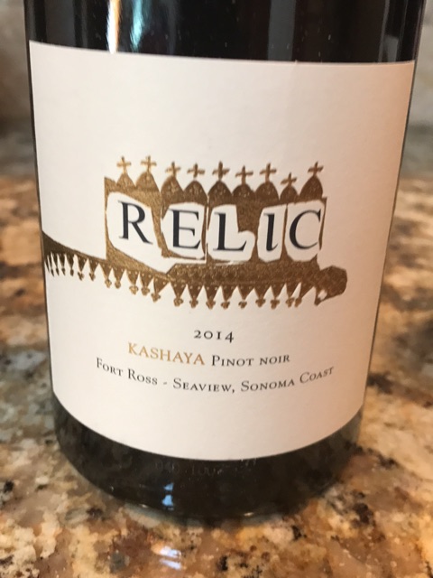 Relic, Kashaya Pinot Noir, Sonoma County