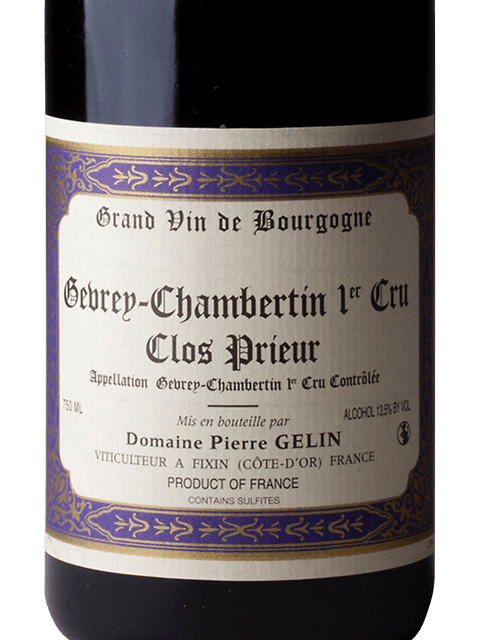 Pierre Gelin, Gevrey-Chambertin Premier Cru, Clos Prieur