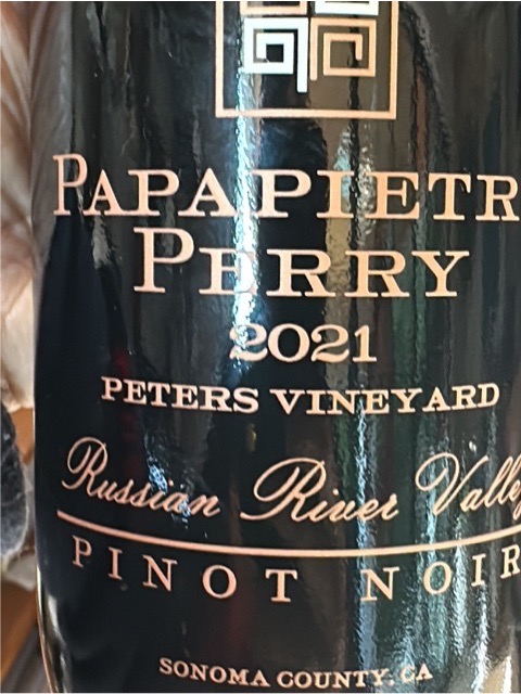 Papapietro Perry, Peters Vineyard Pinot Noir, Russian River Valley