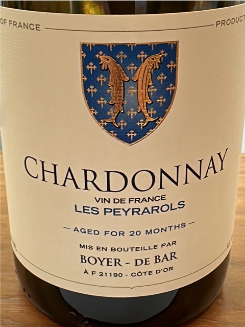 Boyer de Bar, Les Peyrarols Chardonnay, VdF